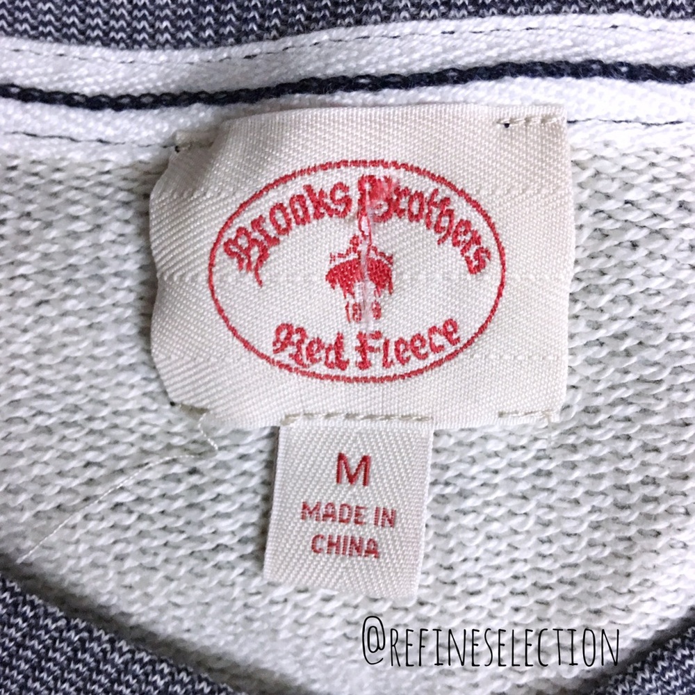 Brooks Brothers Red Fleece Blue Terry Sweatshirt - Picture 4 of 6